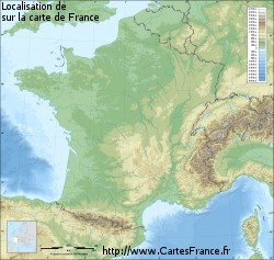  sur la carte de France