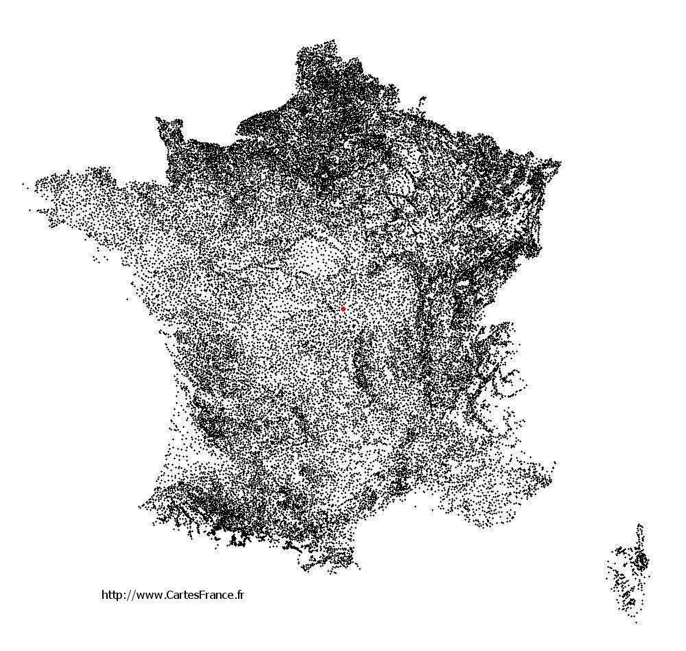 Isle-et-Bardais sur la carte des communes de France