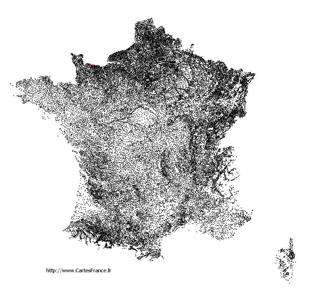 Colleville-sur-Mer sur la carte des communes de France