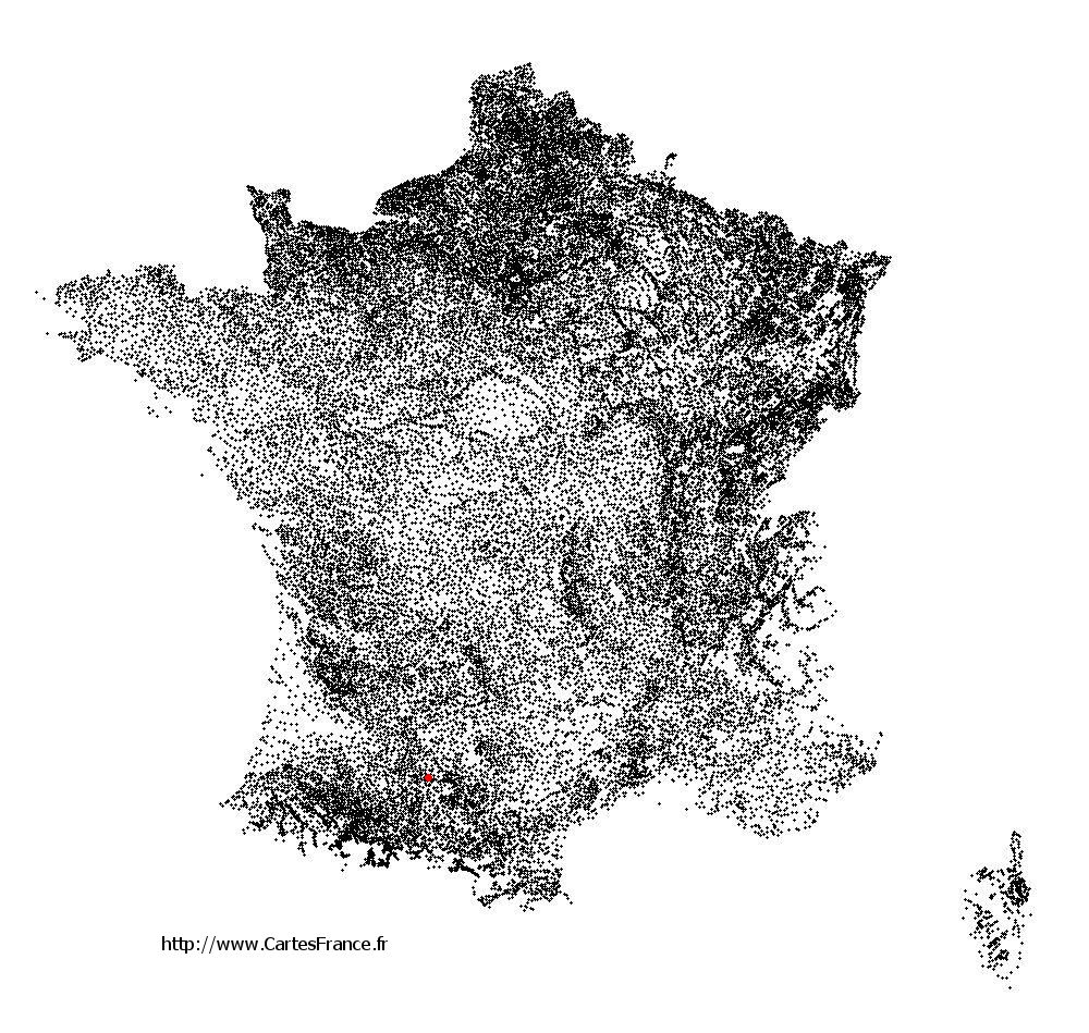 Thil sur la carte des communes de France