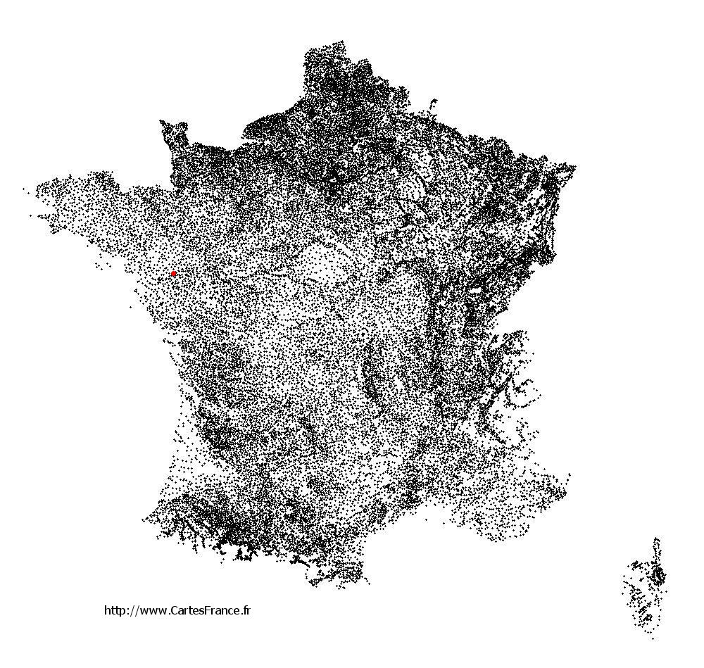 Mauves-sur-Loire sur la carte des communes de France