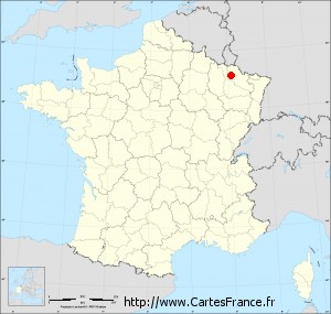 Fond de carte administrative de Metz petit format
