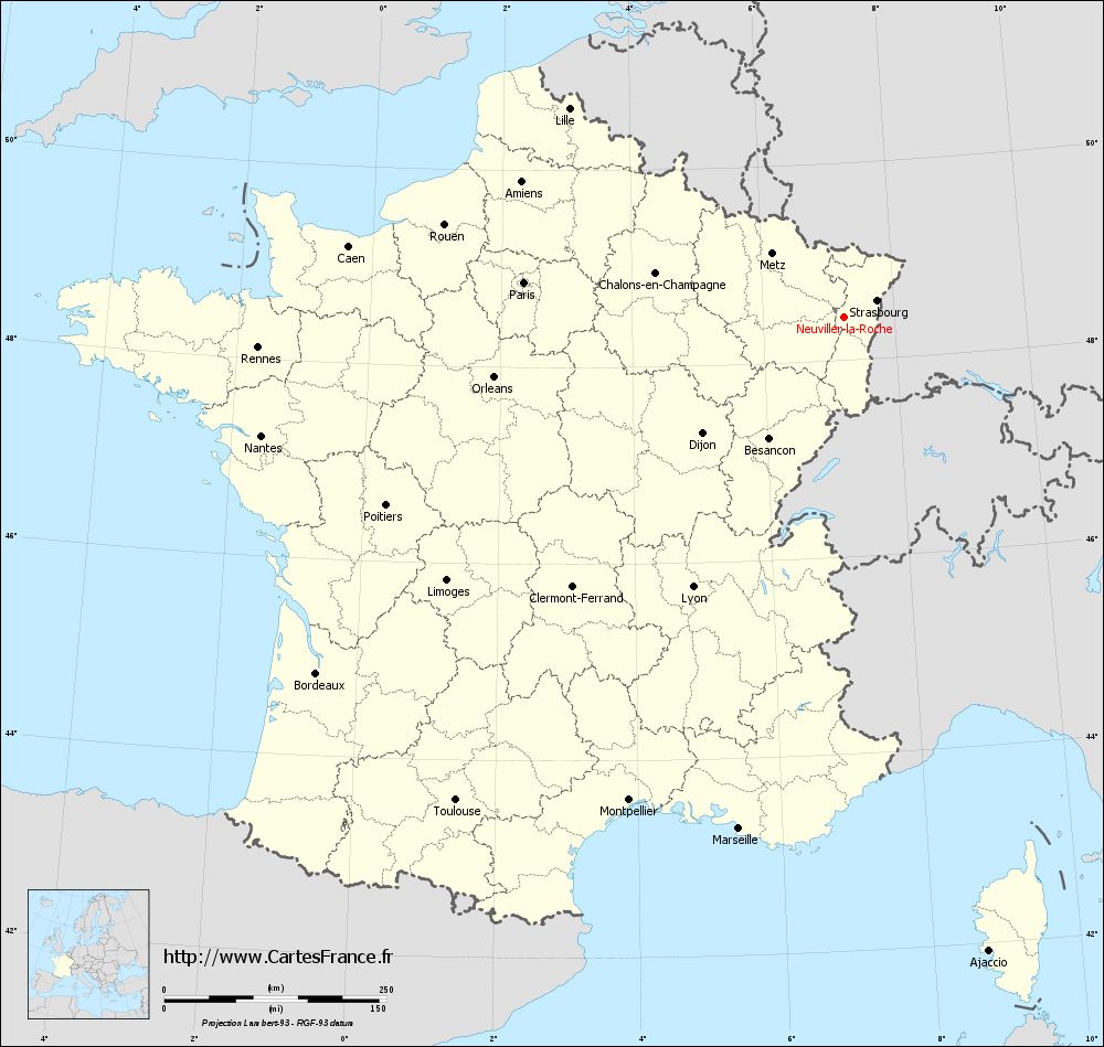 Carte administrative de Neuviller-la-Roche