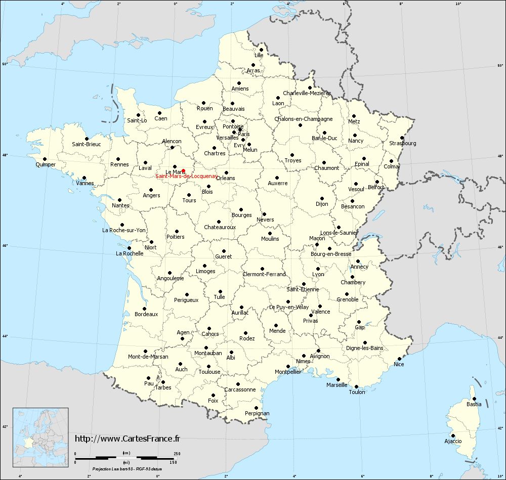 Carte administrative de Saint-Mars-de-Locquenay