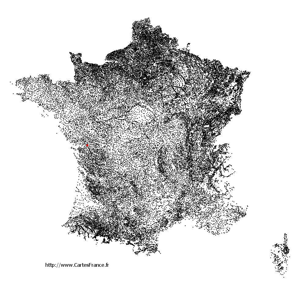 Saint-Sigismond sur la carte des communes de France