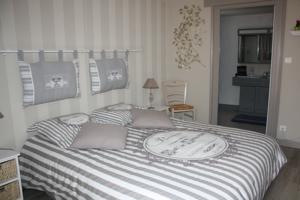Chambres d'hotes/B&B La Maison aux Hortensias : Chambre Lit Queen-Size avec Baignoire Spa