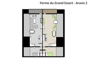 Appartement Ferme du Grand Essert - Aravis : Appartement 4 Chambres