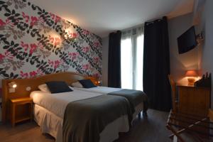 Hotel Le Castel Fleuri : Chambre Lits Jumeaux