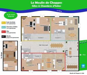 Hebergement Moulin de Chappes : photos des chambres