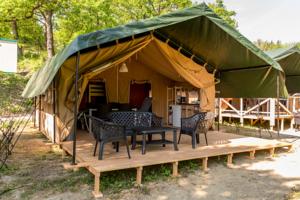 Hebergement Safari tent at Camping de la Bonnette : photos des chambres