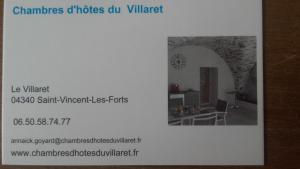 Chambres d'hotes/B&B Chambres d'Hotes du Villaret : photos des chambres