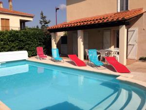 Appartement Villa 5 pieces 8 pers piscine privative, proche Pyrenees et mer 77862 : photos des chambres