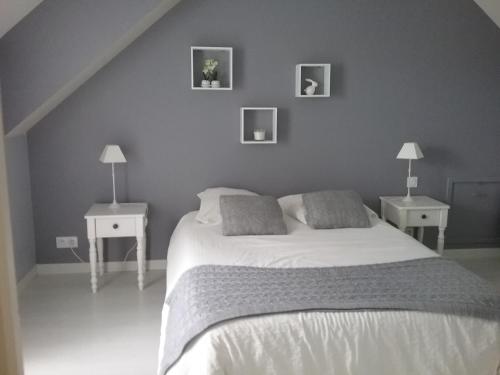 chambre et salon vidéo : Chambres d'hotes/B&B proche de Château-sur-Allier