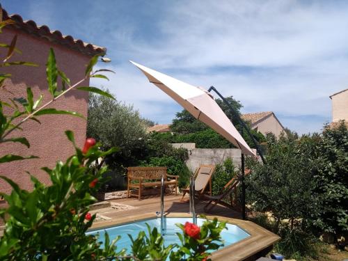 Villa au calme entre guarigue, plage, Montpellier : Hebergement proche de Saint-Vincent-de-Barbeyrargues