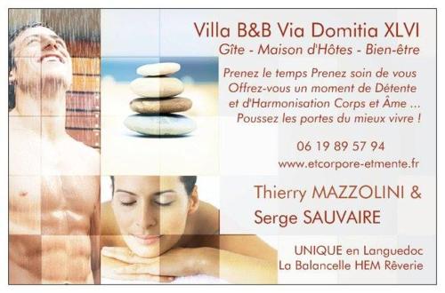 Villa B&B Via Domitia : Chambres d'hotes/B&B proche de Cournonsec