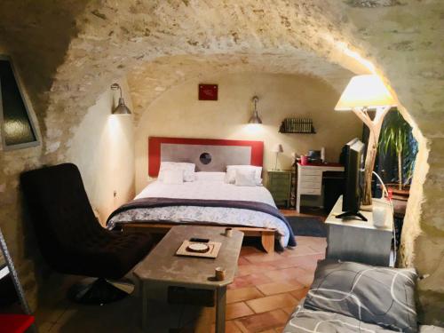 Chambre sous les voutes : Chambres d'hotes/B&B proche de Saint-Mamert-du-Gard