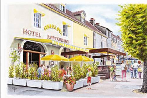 Hotel Restaurant Les Blés D'or : Hotel proche de Saint-Vallerin