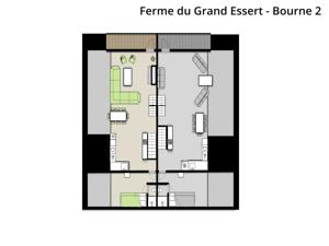Appartement Ferme du Grand Essert - Bourne : Appartement 4 Chambres
