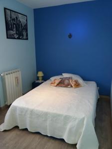 Hebergement Maison Queulin Fons : Chambre Double - Vue sur Montagne