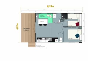 Hebergement Camping La Ferme de Perdigat : Mobile Home