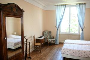 Hebergement Domaine de Chantageasse : Chambre Lits Jumeaux Standard avec Vue sur Jardin