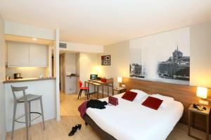 Hebergement Aparthotel Adagio Geneve Saint Genis Pouilly : Studio Supérieur avec Lit Double (2 Adultes)