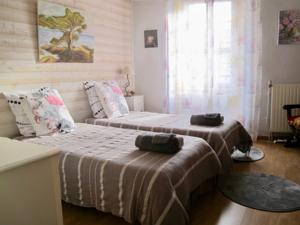 Hebergement Cote Larzac : Chambre Lits Jumeaux