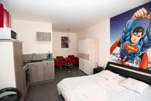 Appartement Studio centre ville avec parking : photos des chambres