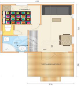 Hebergement Camping du Lac de la Seigneurie : Chalet 1 Chambre (4 Personnes)