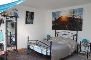 Chambres d'hotes/B&B Auberge Issiates : Chambre Double - Bleue