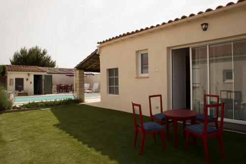 Studio l'Obrador 25 m2, vue jardin & terrasse + accès piscine : Appartements proche de Blomac