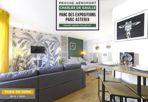 ****Jungle Chic/Aéroport CDG Paris/Parc Asterix/Parc des Expositions/Paris**** : Appartements proche de Fontenay-en-Parisis