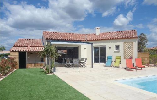 Beautiful home in Ginestas with 3 Bedrooms, WiFi and Outdoor swimming pool : Maisons de vacances proche d'Argeliers