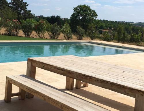 Villa de 6 chambres avec piscine privee jardin amenage et wifi a Cahors : Villas proche de Labastide-Marnhac