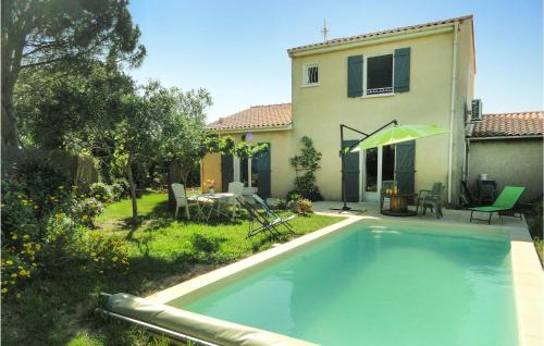 Nice Home In Nissan Lez Enserune With Wifi, Private Swimming Pool And Outdoor Swimming Pool : Maisons de vacances proche de Poilhes
