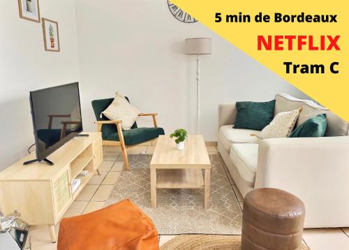 Maison de Standing - Le Bouscat - Tram C - Netflix : Appartements proche de Bruges
