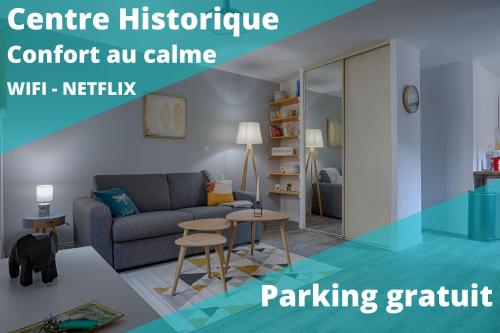 La chopine - grand studio, centre historique, hôtel de ville : Appartements proche de Saint-Bardoux