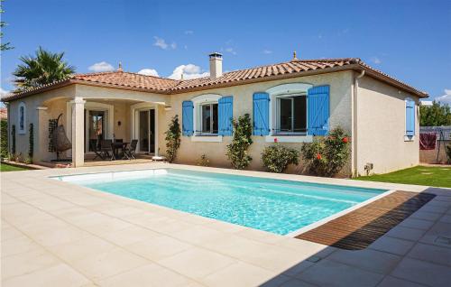 Beautiful home in Puisserguier with WiFi, Private swimming pool and Outdoor swimming pool : Maisons de vacances proche de Cazouls-lès-Béziers