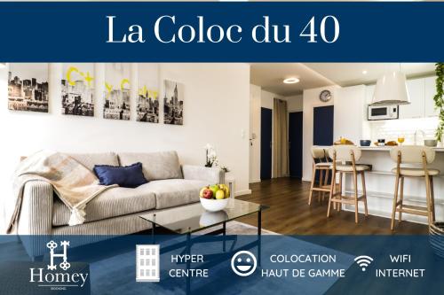 HOMEY LA COLOC DU 40 - Colocation haut de gamme de 4 chambres uniques et privées - Proche transports en commun - Aux portes de Genève : Maisons d'hotes proche d'Annemasse
