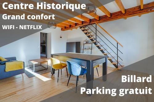 L’Escarpin - Billard - centre historique : Appartements proche de Mours-Saint-Eusèbe