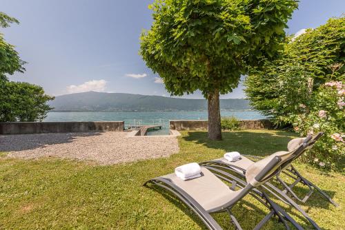 L'unique Ponton prive et Acces direct au lac, 4ch 8 pers, LLA Selections by Location lac Annecy : Maisons de vacances proche de Menthon-Saint-Bernard