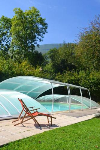 Maison d'une chambre avec piscine partagee jardin clos et wifi a Gembrie : Maisons de vacances proche de Sost