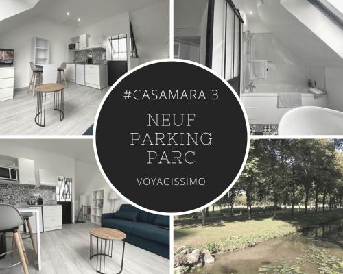 Casamara 3 studio au coeur du parc de la Hotoie : Appartements proche de Vaux-en-Amiénois