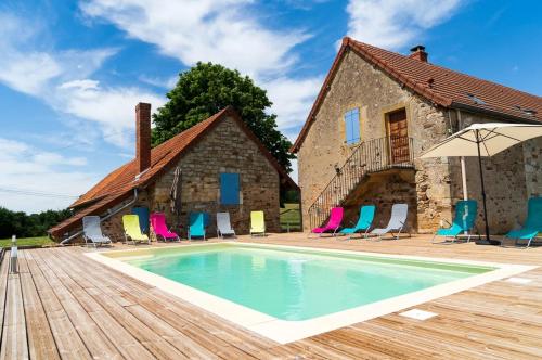 Villa de 6 chambres avec piscine privee sauna et jardin a Saint Bonnet de Vieille Vigne : Villas proche de Sainte-Radegonde