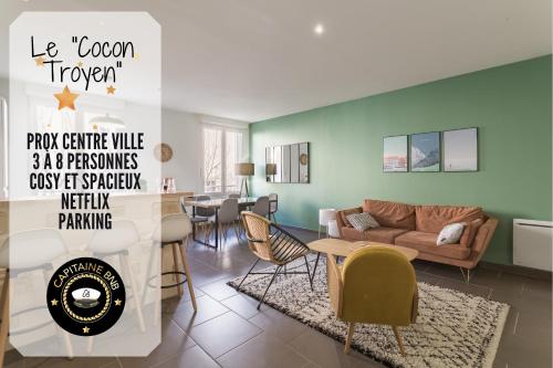 Le Cocon Troyen - Proche Centre Ville - Parking Gratuit : Appartements proche de Buchères