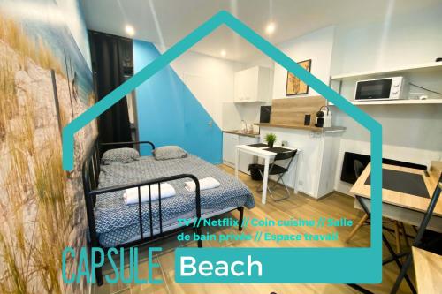 Capsule Beach centre ville : Appartements proche de Raismes