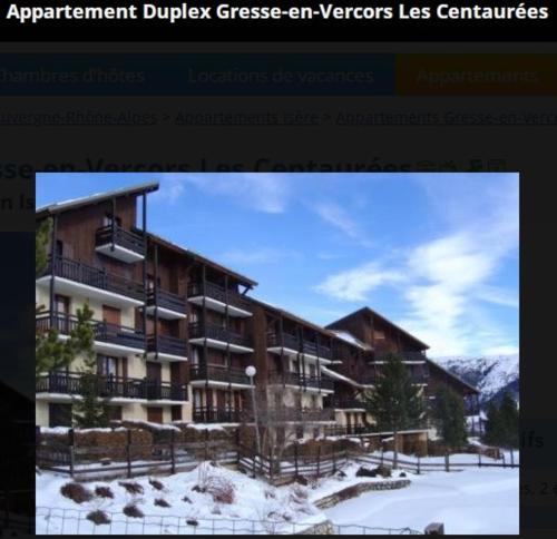 Appartement Duplex 4 pers à Gresse-en-Vercors : Appartements proche de Percy
