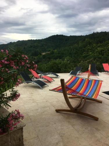 Villa d'une chambre avec piscine privee sauna et terrasse amenagee a Prades : Villas proche de Lalevade-d'Ardèche