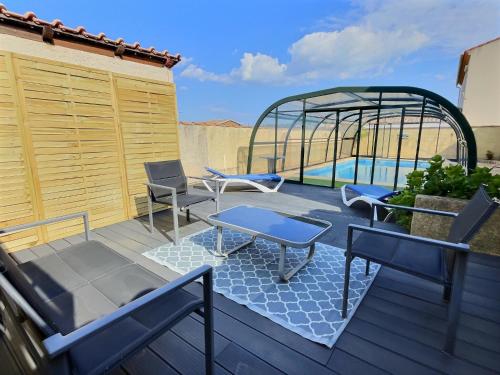 Cimm Valras Villa pour 8 personnes avec piscine privé : Villas proche de Vendres