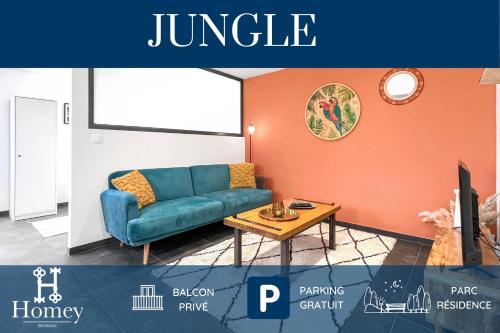 HOMEY JUNGLE - Balcon privé - Free parking - Parc plein air inclus : Appartements proche de Gaillard